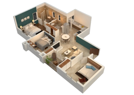 1 BHK Plan